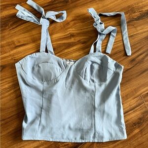 Light blue women’s top